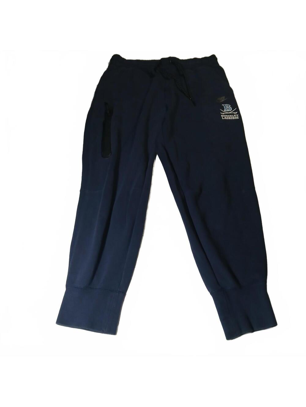 Nike Berkeley Lacrosse Navy Jogger Sweatpants Womens L Large Small Blue Y2K